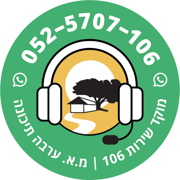 לוגו שירות 106 במועצה לוגו שירות 106 במועצה כולל מס וואטסאפ